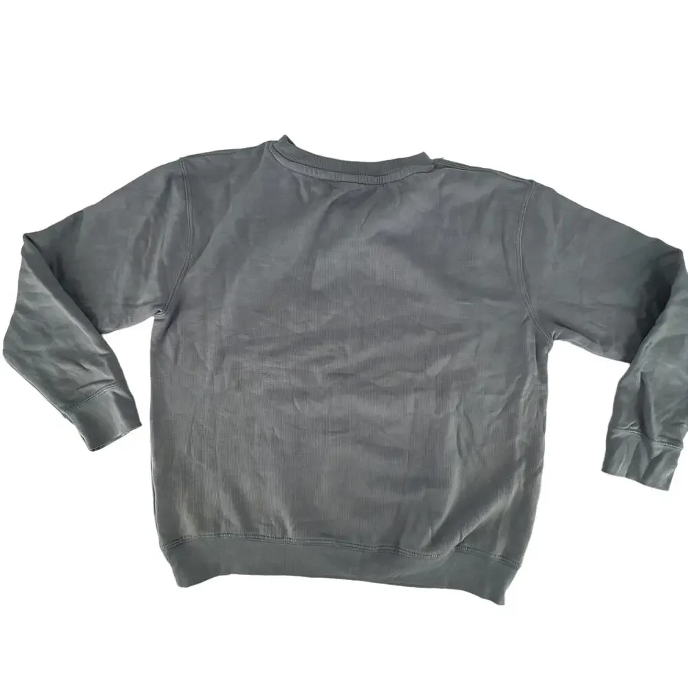 LAT Unisex Kids Cozy Fleece Sweatshirt Size Youth Medium Gray Crew Neck Long S - Picture 2 of 11